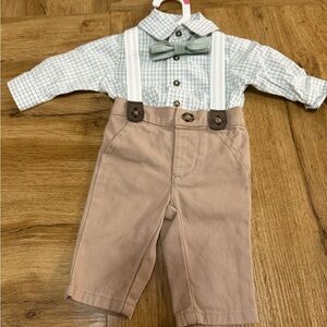 Carter’s Baby Outfit with Bow Tie and Suspenders